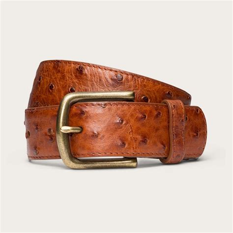 ostrich leather belts for men